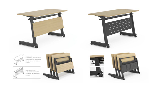 簡易長條可移動鋼架折疊會議桌培訓(xùn)桌課桌